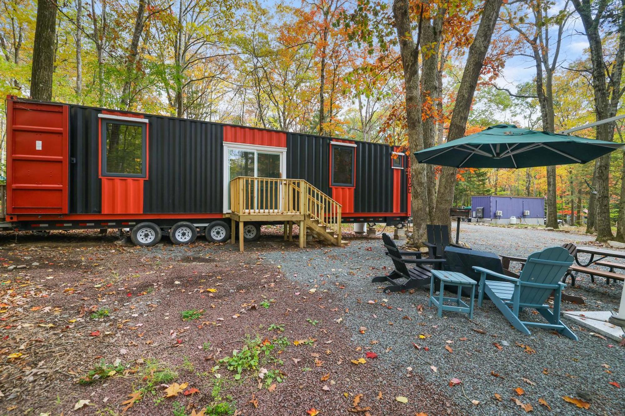 Camptel Poconos Lodging Albrightsville Esterno foto