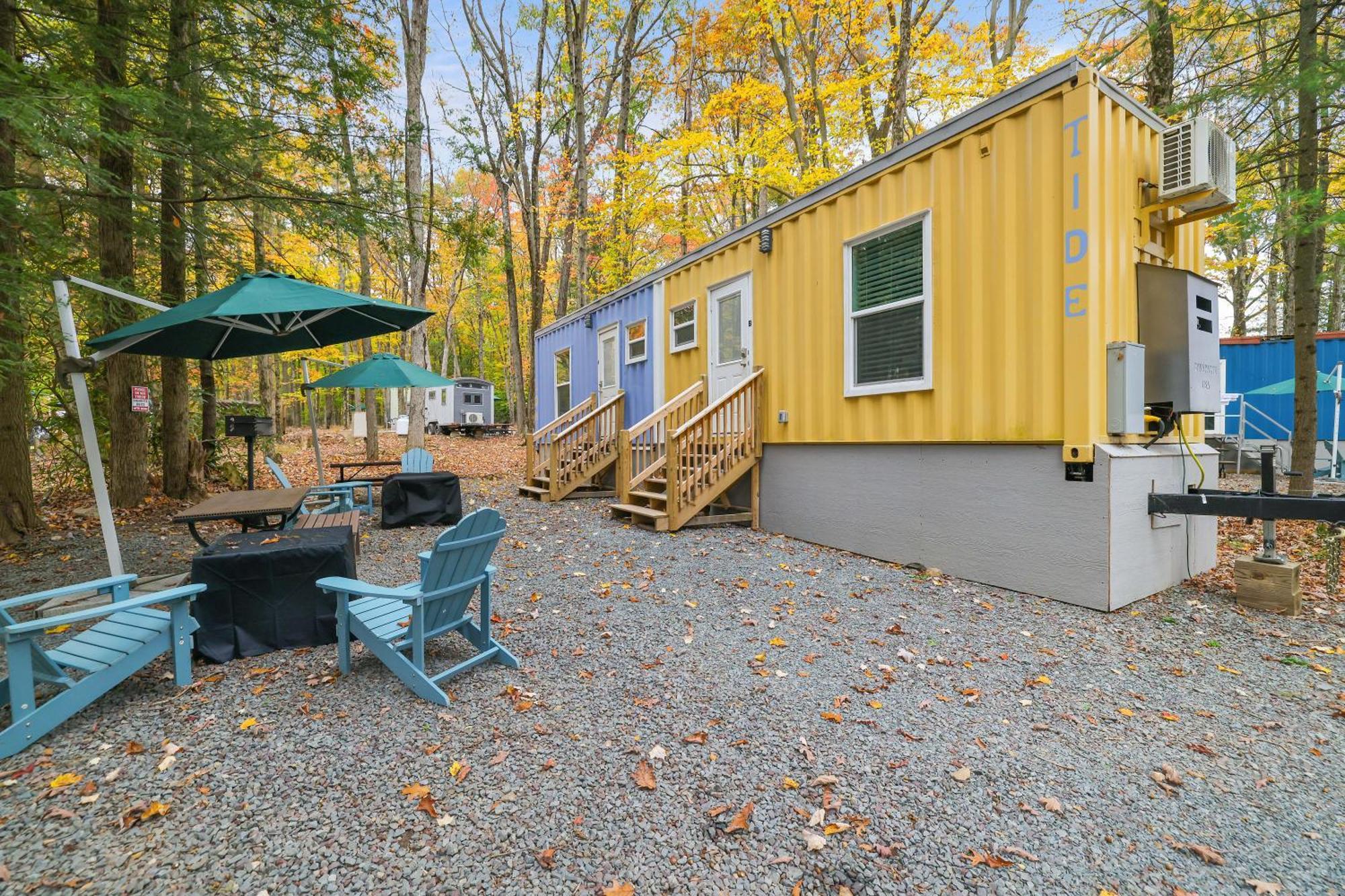 Camptel Poconos Lodging Albrightsville Esterno foto